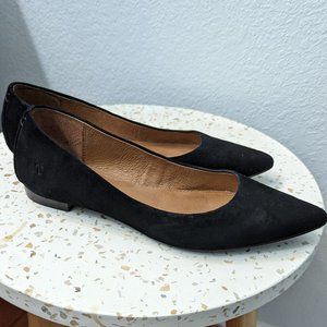 Frye Sienna Ballet Flats, black suede, sz 7